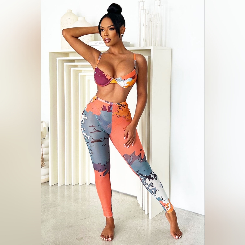 Icon Swim Multicolored Cover up leggings